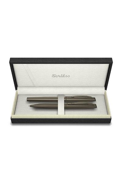 Scrikss T000sahh39tta - 39 Titanium Fountain Ballpoint Pen Set