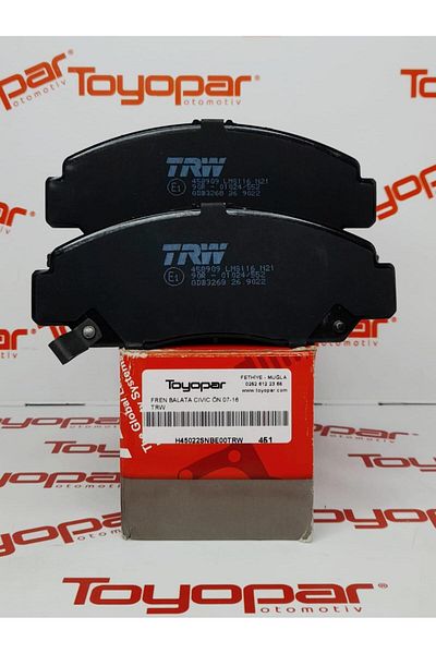 Toyopar Honda Civic Fd6 2007-2015 Front Brake Pad / Trw Gdb3268
