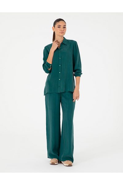 Pierre Cardin بنطلون قماش أخضر داكن 50291295 -VR079