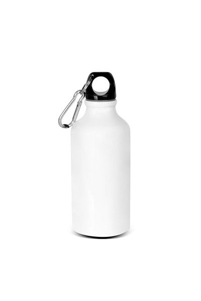 BOOMUG Φιάλη Αλουμινίου με Carabiner 400 ml -λευκό