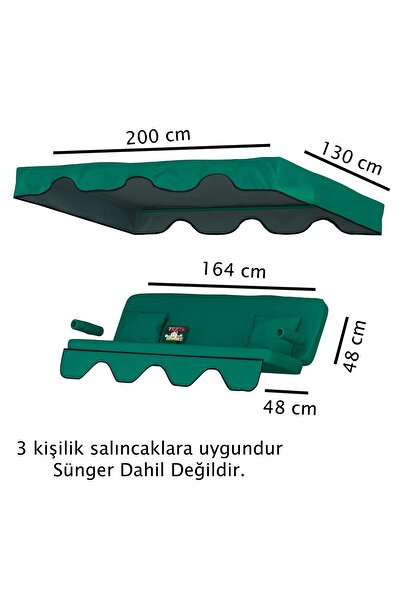Yekta Home Dalyan 3 kişilik Salıncak Minder Takımı . Yastık Tente Kolluk Minder Süngersiz Set