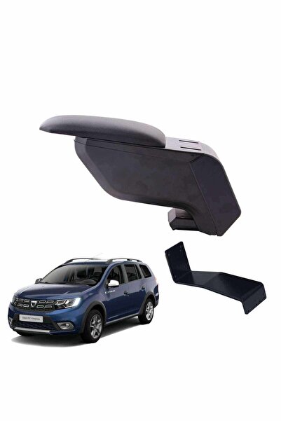 3 Tıkla Dacia Logan MCV 2013 Delmesiz Çelik Ayaklı Siyah Kolçak Kol Dayama