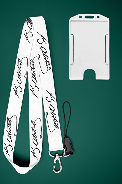 Apptakı Mustafa Kemal Atatürk İmzası Boyun İpi Boyun Askı İpi Boyun Askısı ve...