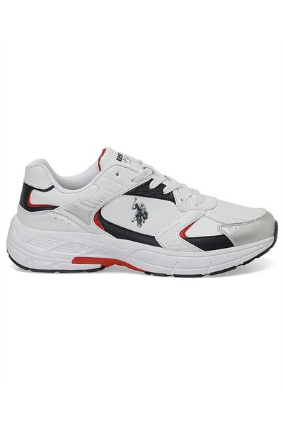 U.S. Polo Assn. Ανδρικά παπούτσια Sneaker Felix 4pr Λευκό-σκούρο μπλε-κόκκινο
