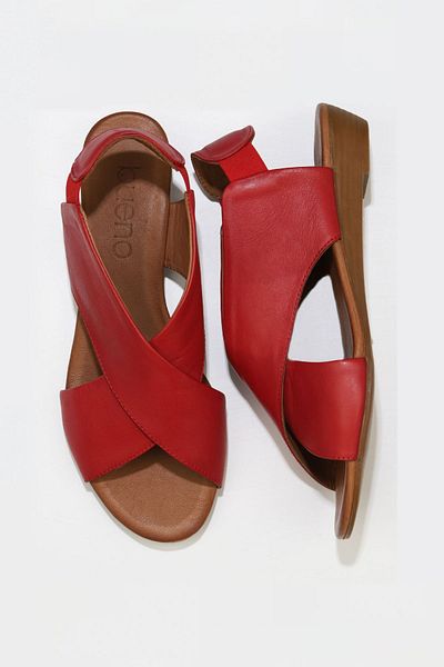 Bueno Shoes Kırmızı Deri Kadın Sandalet 01wl2408