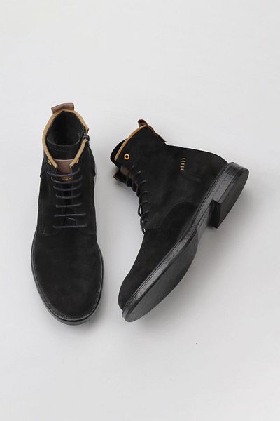 Bueno Shoes Ανδρικά Suede Boots 01mv9306 - Μαύρο Κίτρινο