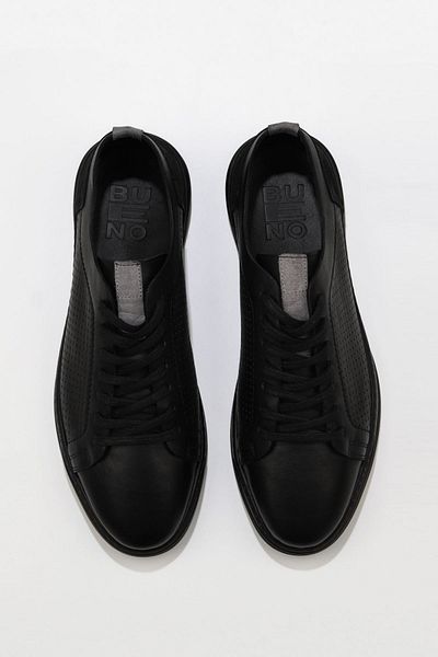 Bueno Shoes Ανδρικά casual δερμάτινα παπούτσια - Μαύρα Messi 07m9983