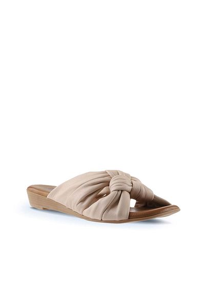 Bueno Shoes 01wu8800 Μοντέλο Ροζ Δερμάτινες Γυναικείες Επίπεδες Παντόφλες