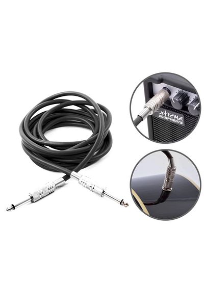 Manuel Raymond 3 Meters Black Cable with Jack Plug Pro - Kjf3bk