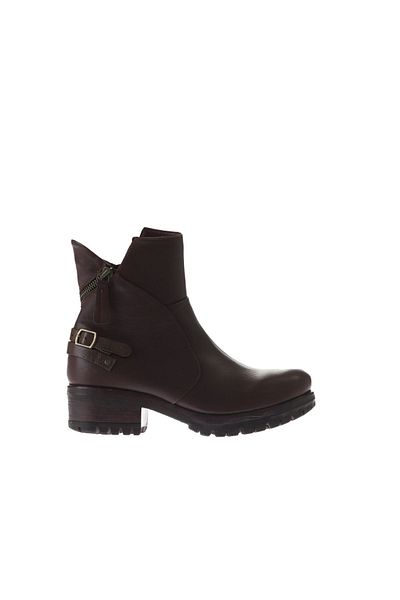 Bueno Shoes Cizme cu toc de damă - piele maro burgundă, 01wv0901