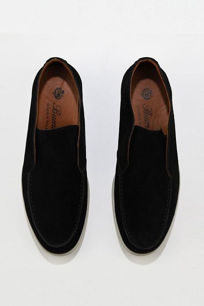 Bueno Shoes Мъжки ботуши от черен велур - 05ms105