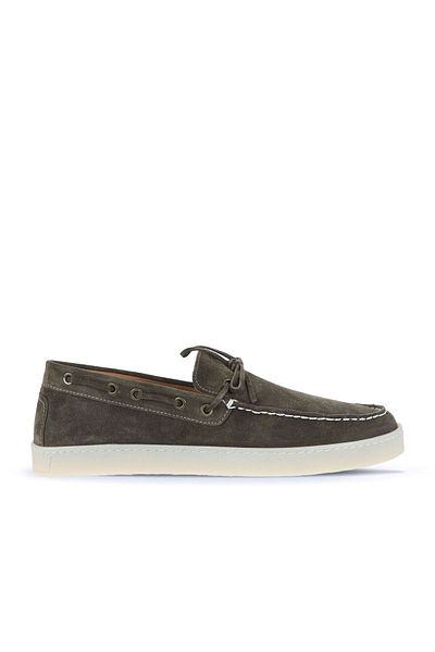 Bueno Shoes Loafer pentru bărbați - piele intoarsa kaki, model 07ma22382026