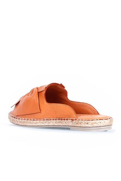 Bueno Shoes Tan Leather Women's Espadrille Slippers 01Wn1632