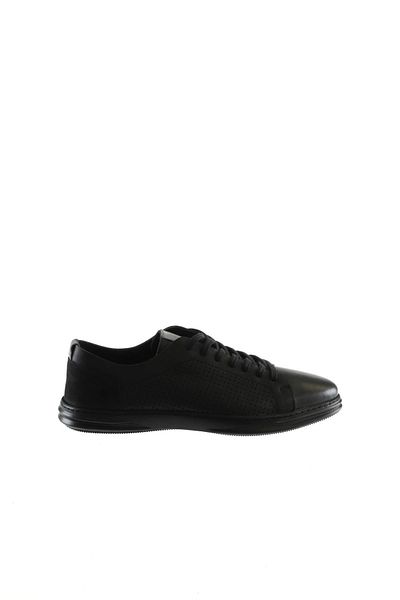 Bueno Shoes Ανδρικά casual δερμάτινα παπούτσια - Μαύρα Messi 07m9983