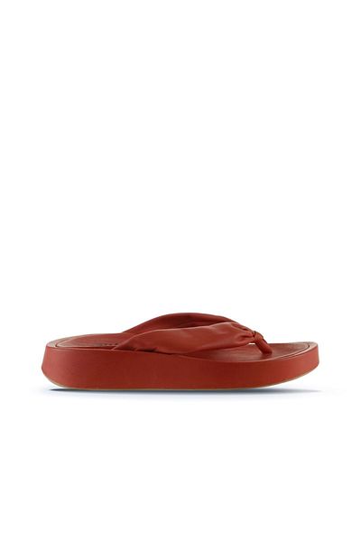 Bueno Shoes شبشب نسائي من الجلد المرجاني - 01wu4615