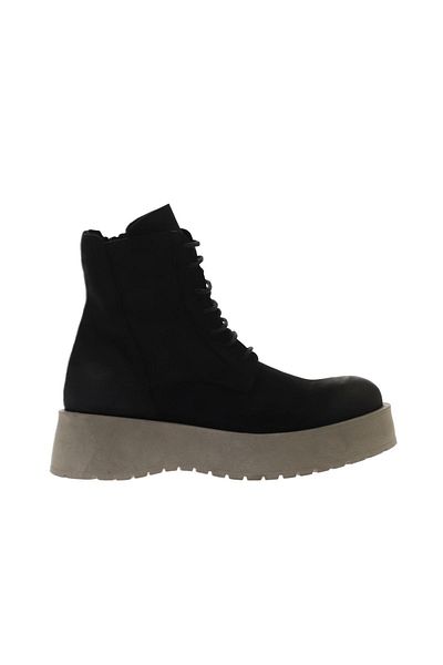Bueno Shoes Cizme de damă din nubuc negru cu toc pană - 01wv1305