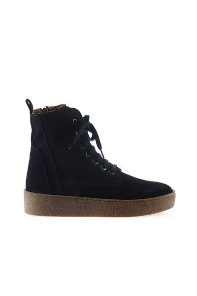 Bueno Shoes 01wt3001 Model Suede Γυναικείες Μπότες - Navy Blue