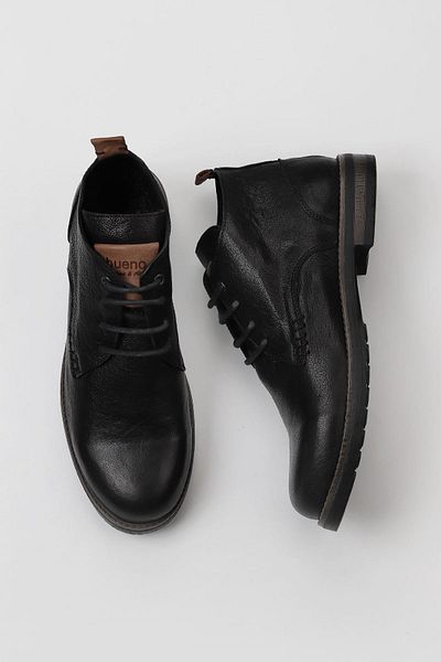 Bueno Shoes حذاء رجالي - جلد NPL أسود، موديل 01mv8506