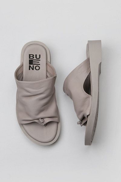 Bueno Shoes 01wy2910 Model Flip Flops de damă din piele gri