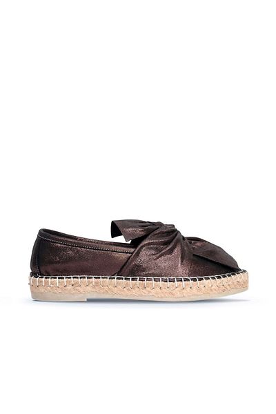 BUENO Espadrile de damă din piele neagră - 01wn3100