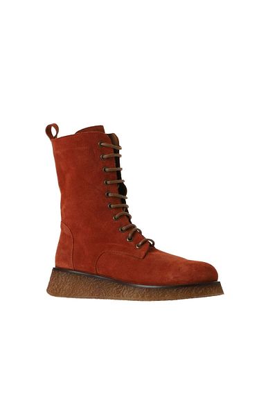 Bueno Shoes Γυναικείες φλατ μπότες από καστόρι - 01wv5200