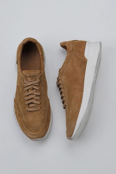 Bueno Shoes Мъжки маратонки - бежови велурени, модел 11m23270