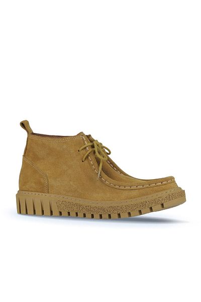 Bueno Shoes Tan Suede Γυναικείες Μπότες - Flat Cut 01wz5206