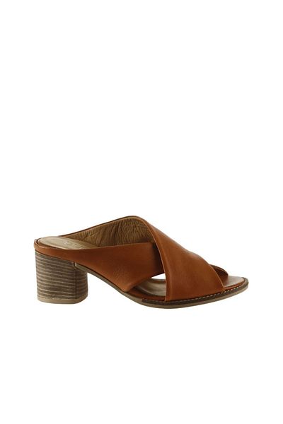 Bueno Shoes Дамски обувки на висок ток от естествена кожа в кафяво - 01wn6108