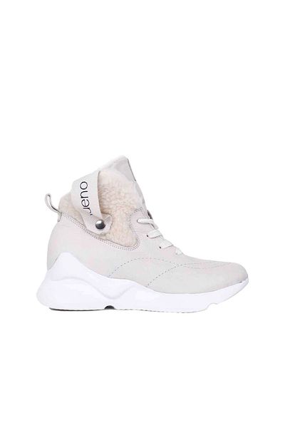 Bueno Shoes Γυναικεία Αθλητικά Μποτάκια - Μπεζ Δερμάτινα, Μοντέλο 01wp7903