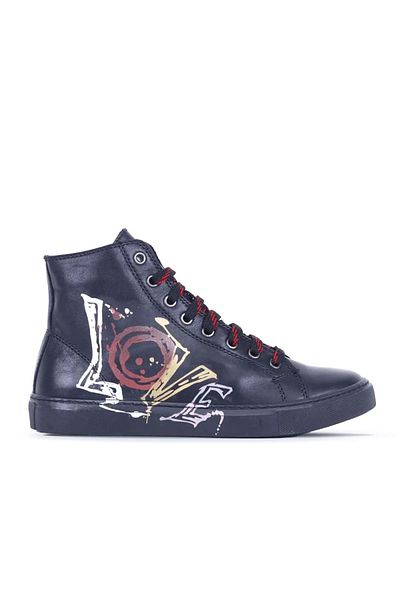 Bueno Shoes Τυπωμένα μαύρα γυναικεία αθλητικά μποτάκια - B53c01 01wr1806