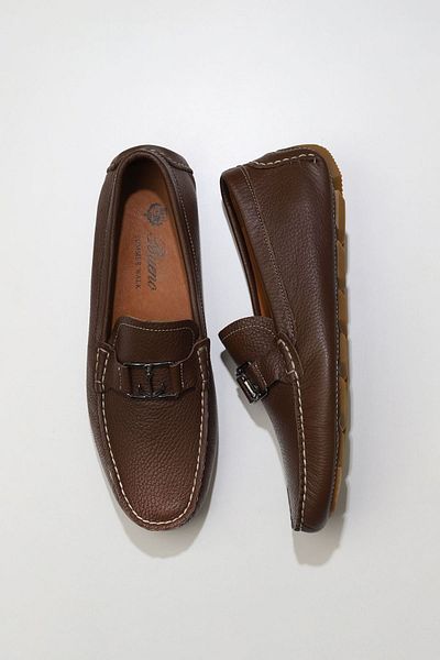 Bueno Shoes Ανδρικό Loafer - Brown Flotter Leather, Μοντέλο 05ms2025