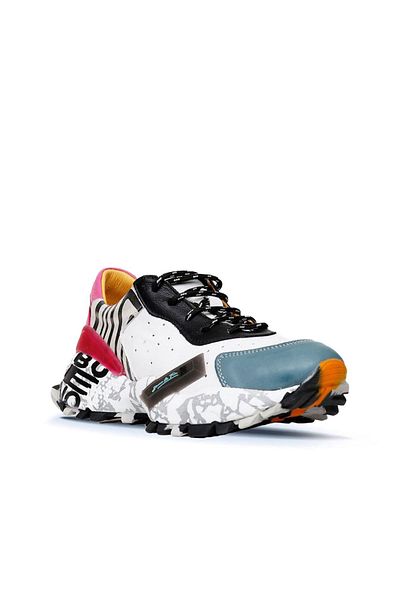 BUENO Shoes Mavi Deri Kadın Spor Ayakkabı 01wq10600