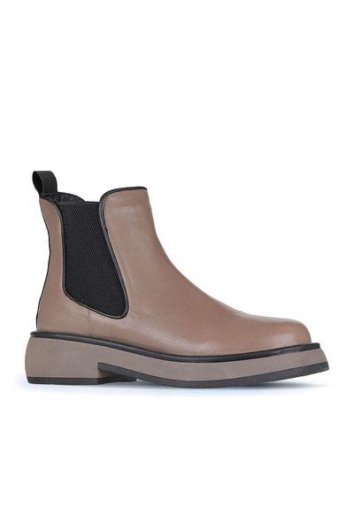 Bueno Shoes 01wz4501 Model Grey Mink Δερμάτινες Γυναικείες Μπότες