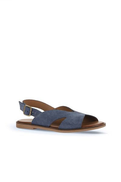 Bueno Shoes Sandale de damă din piele intoarsa albastru inchis - 01wa5708