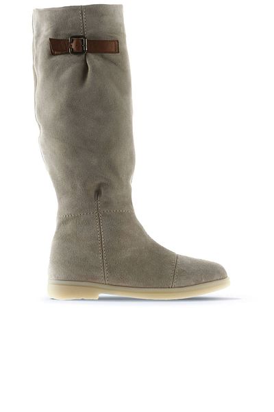 Bueno Shoes Γυναικείες Μπότες Μπεζ Suede - Flat Model 01wt3314