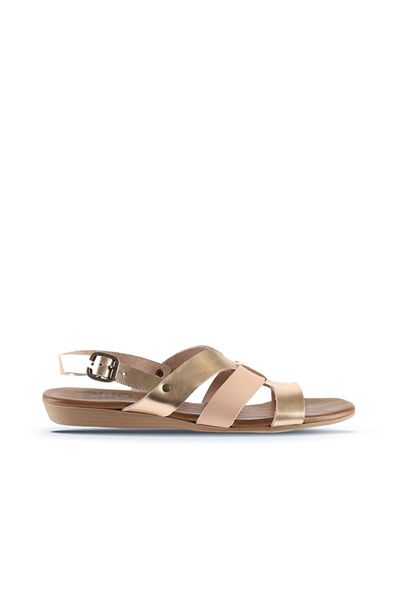 Bueno Shoes Pudra Parlak Deri Kadın Sandalet 01wu7422