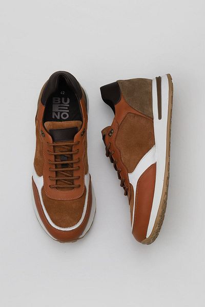 Bueno Shoes Ανδρικά αθλητικά παπούτσια - Tan Multi Leather, Μοντέλο 01mv11501