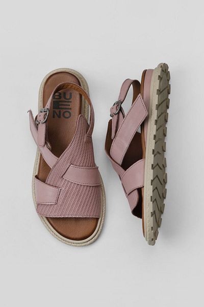 Bueno Shoes Sandale de damă din piele - Dusty Rose, Model 01wy5401