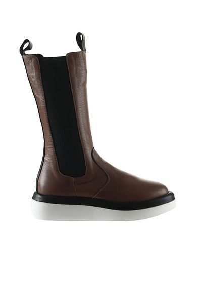 Bueno Shoes Дамски ботуши от естествена кожа, черни, с танкетка 01wt5800