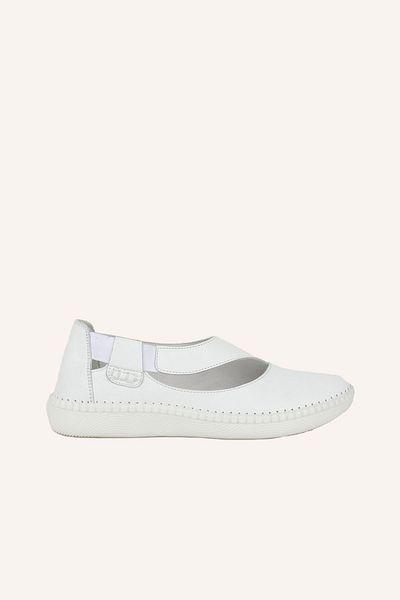MARCATELLI Pantofi de confort ortopedic din piele albă