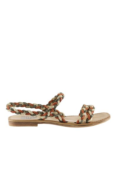 Bueno Shoes Sandale de damă din piele portocalie - 01wu3417