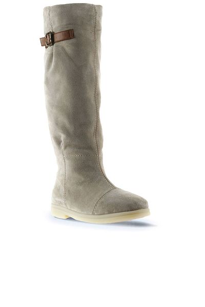 Bueno Shoes Γυναικείες Μπότες Μπεζ Suede - Flat Model 01wt3314
