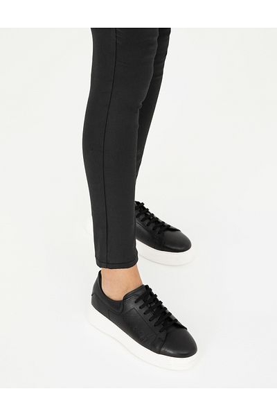Pierre Cardin Black Leather Sneakers 50300072 -Vr046