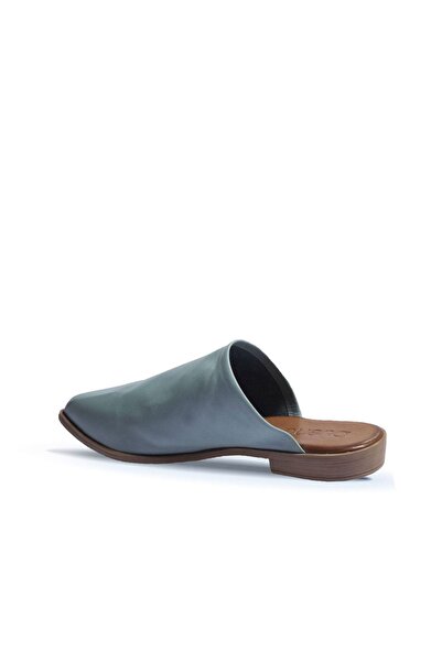 BUENO Shoes Mavi Deri Kadın Düz Babet 01wn0124