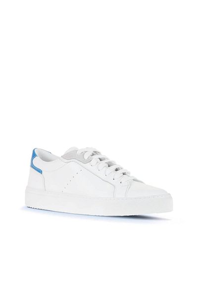 Bueno Shoes Ανδρικά αθλητικά παπούτσια Λευκό Μπλε Δερμάτινο - 11ma24005