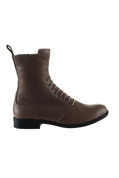 Bueno Shoes 01wt2603 Μοντέλο Γκρι Δερμάτινες Γυναικείες Μπότες