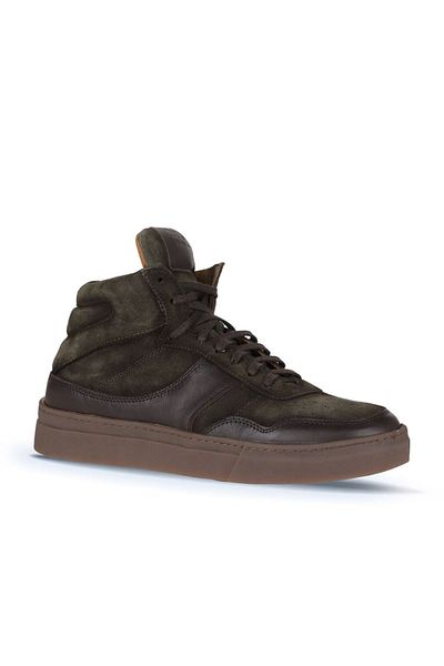 Bueno Shoes Ανδρικά Αθλητικά Μποτάκια Χακί Suede - 10mb50031