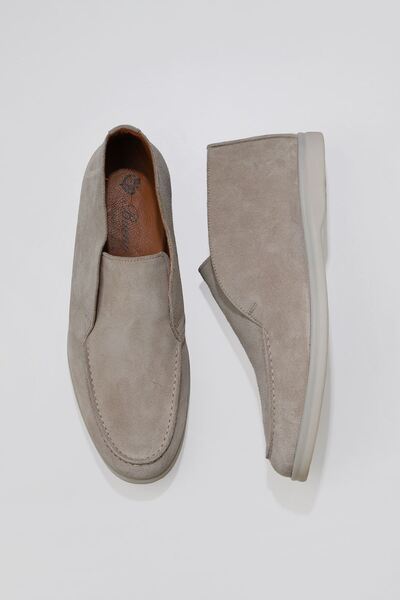 Bueno Shoes Ανδρικές μπότες μπεζ σουέντ - 05ms105
