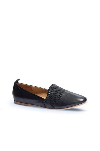 Bueno Shoes Balerini din piele neagră de damă - 01wn0700