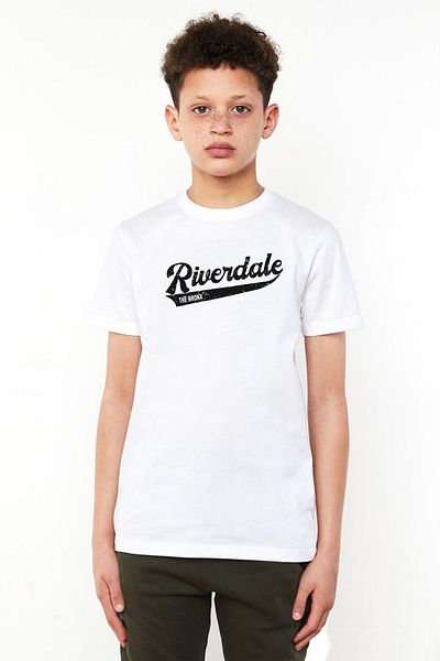 Tshirthane Tricou pentru copii Riverdale Bronx New York City alb pentru ciclism